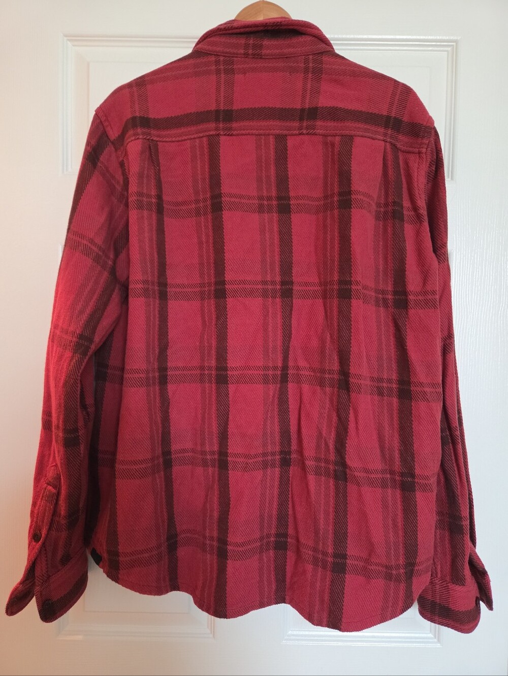 Outerknown Blanket Shirt Dusty Red Cusco Plaid *Read! - Picture 5 of 5